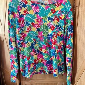 Lands end swim too flowered print